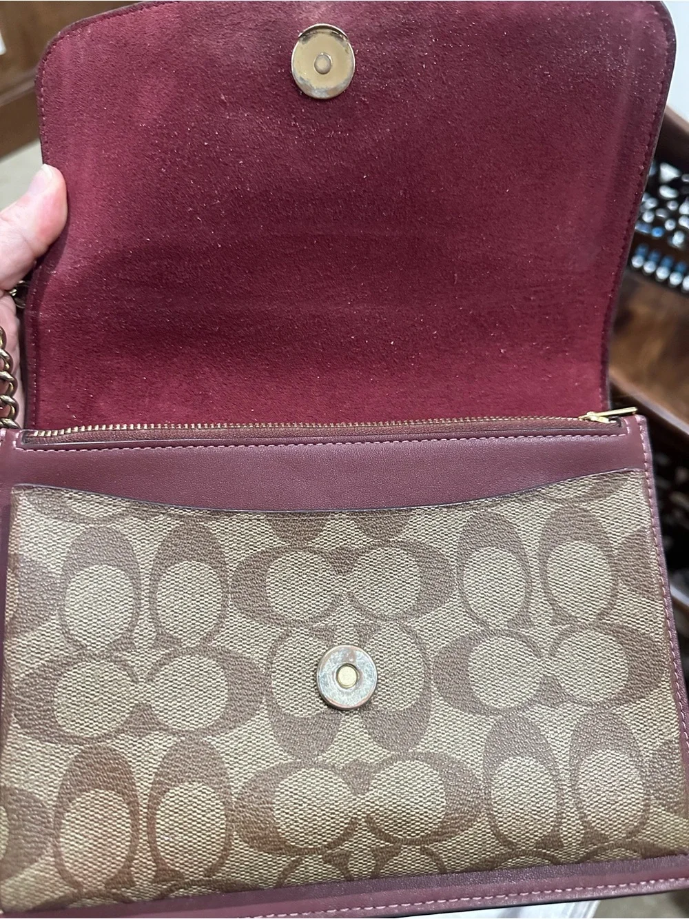 Coach Klare Limited Edition Rainbow Quilted Leather Crossbody / Clutch